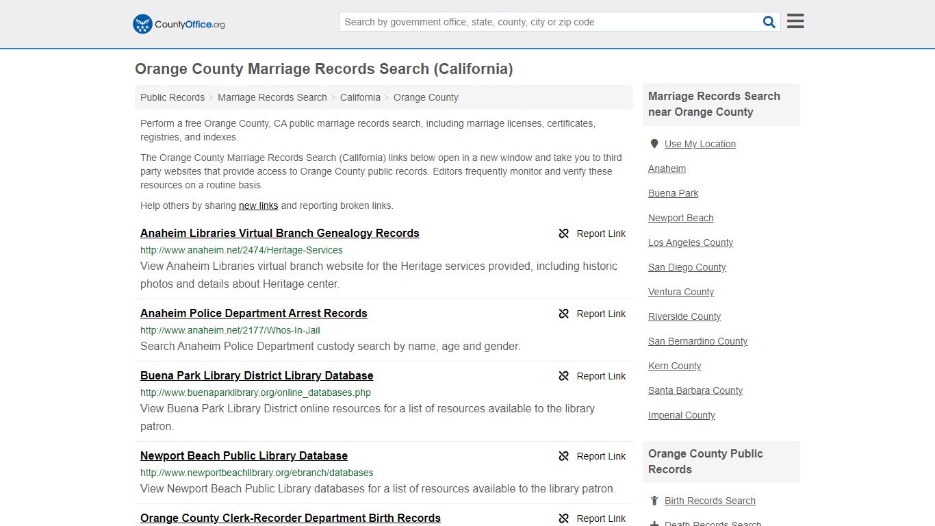 Marriage Records Search - Orange County, CA (Marriage ...